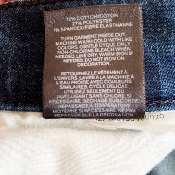 Express Pearl Embellished Blue Denim Mid Rise Ankle Legging 4 - Picture 9 of 11